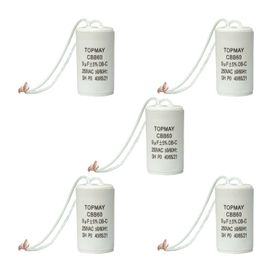 5x Capacitores De Partida 9uf X 250v 2 Fios Partida De Motor