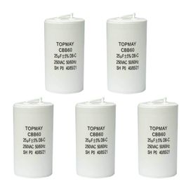 5x Capacitor Partida 25uf - 250v P/ Motor Portão Eletrônico
