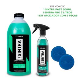 Kit Sintra Pro 3l + Sintra Fast 500ml + 2 Aplicadores Vonixx