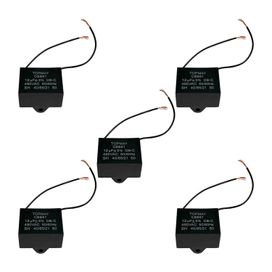 5x Capacitor Partida 12uf - 440v P/ Motor Portão - Quadrado