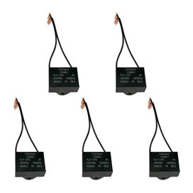 5x Capacitor Partida 5uf - 250v P/ Ventilador - Quadrado