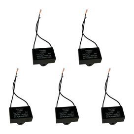 5x Capacitor Partida 5uf - 450v P/ Ventilador - Quadrado