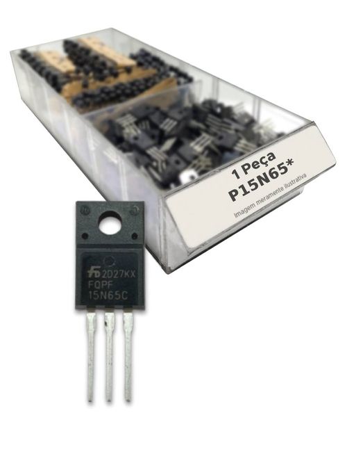 Transistor P15n65 = P15 N65 = P 15n65 - To220 Mosfet Isolado