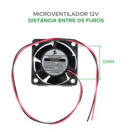 Cooler FAN Ventoinha 40 x 40 x 20mm 12 Volts Microventilador - 5+