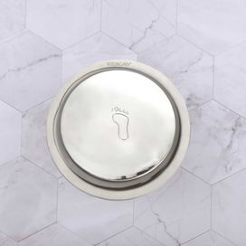 Ralo Inteligente Click Up Redondo De Banheiro Aço Inox 10cm