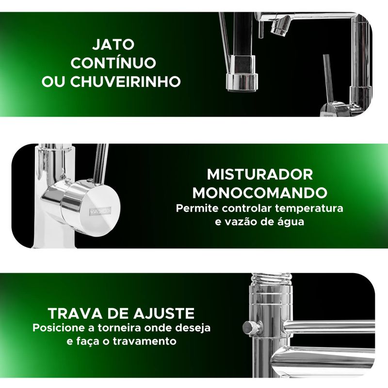 Torneira-Gourmet-Monocomando-Premium-para-Cozinha-com-Spray