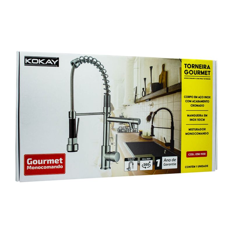 Torneira-Gourmet-Monocomando-Premium-para-Cozinha-com-Spray