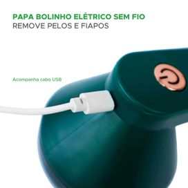 Papa Bolinhas Elétrico Sem Fio - Remove Pelos e Fiapos