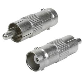 10x Conector Adaptador Bnc Macho Para Rca Fêmea - Connect Pro