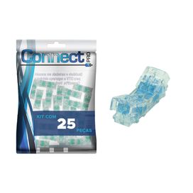 25x Emenda Linear 101e Com Gel Para Fio Telefônico Rede Rj45 - 5+