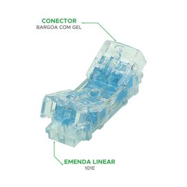 25x Emenda Linear 101e Com Gel Para Fio Telefônico Rede Rj45 - 5+