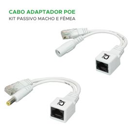 Cabo Adaptador Poe Injetor e Separador Macho/Fêmea - Connect Pro