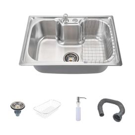 Cuba Pia Gourmet Cozinha em Aço Inox Com Acessórios 60x42cm