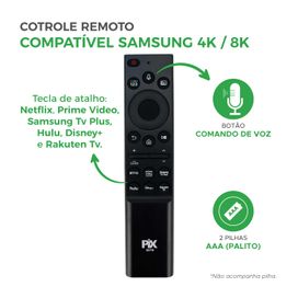 Controle Remoto Compatível Smart QN800A Q80T Comando De Voz
