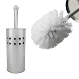 Escova Sanitária Limpeza de Vaso de Banheiro Inox 30cm