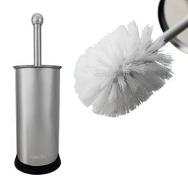 Escova Sanitária Para Limpeza de Vaso de Banheiro Aço Inox