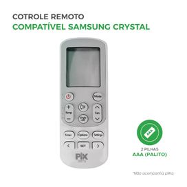 Controle Remoto Compatível Ar Samsung Crystal Vírus Doctor