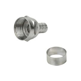 Conector F Anel Para Crimpar Rg-59 C/anel Pacote C/ 100 Pçs