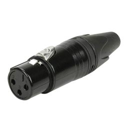 Plug Cannon Fêmea Profissional Black Séries Preto - PIX