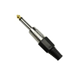 10x Plug P10 Mono Preto Profissional Série Chrome - PIX