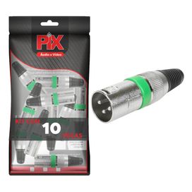 10x Plug Cannon Macho Profissional Série Ring - PIX