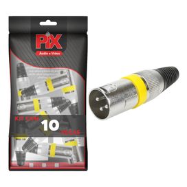 10x Plug Cannon Macho Profissional Série Ring - PIX