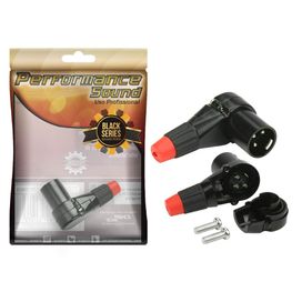 Plug Cannon Macho 90º Premium Profissional Black Séries