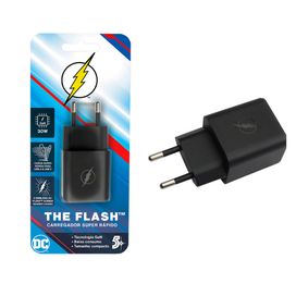 Carregador Celular Turbo The Flash 30W Com USB A e USB C - 5+