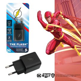 Carregador Celular Turbo The Flash 30W Com USB A e USB C - 5+