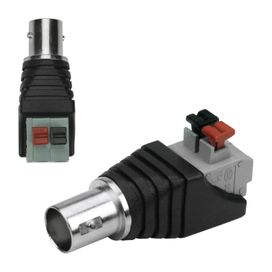 10x Conector Bnc Fêmea Borne Engate Rápido Cftv - Connect Pro