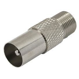 25x Conector Adaptador Coaxial F Fêmea X Pino Europeu Macho - PIX