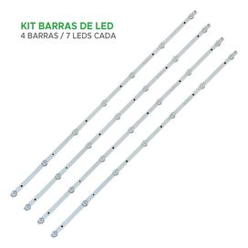 Kit 4 Barras De Led Compatível AOC Le40f1465/25 Le40f1465 - ChipSCE