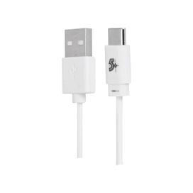 Cabo USB-C 3.1 Flat 5gb 1.2 metros Branco - 5+
