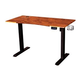 Mesa Elétrica com Regulagem de Altura - Marrom Escuro