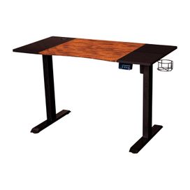 Mesa Elétrica com Regulagem de Altura - Preta e Marrom