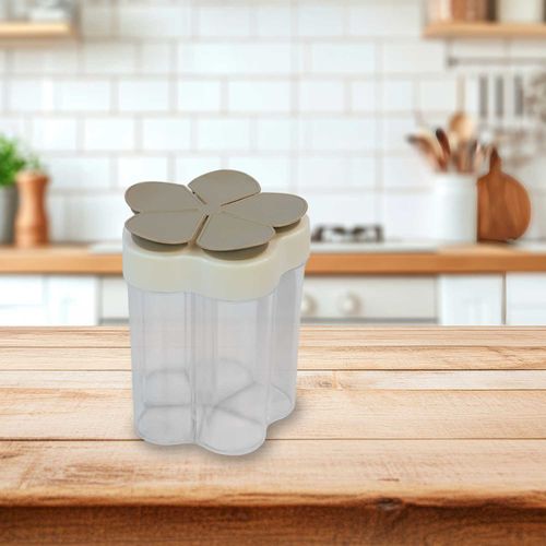 Porta Temperos Condimentos Organizador 5 Em 1 - Cinza
