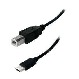 Cabo De Impressora Scanner Usb-c 2.0 Para Usb-b Preto