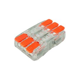 50x Conector Emenda Tripla Linear 2,5mm 24a 450v - 221-653