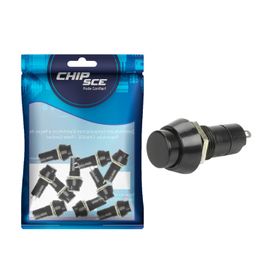 10x Chave Push Button 2 Terminais N/A Psb-11b Preto - ChipSCE