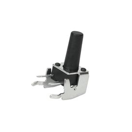 25x Chave Táctil 2 Terminais + Suporte 6x6x12,5mm 90 Graus - ChipSCE