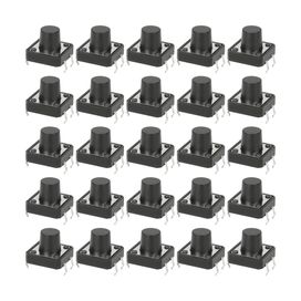 25x Chave Táctil 4 Terminais 12 x 12 x 9,5mm 180 Graus Kft-a06 - ChipSCE