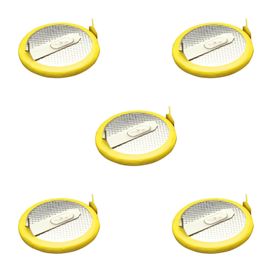 Kit Com 5 Baterias Cr2032 3v 2 Terminais - Borda Amarela