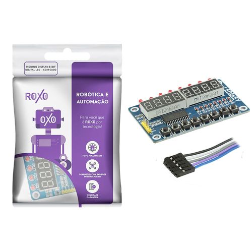 Módulo 8-bit Digital Led Display Com Cabo - RoXo