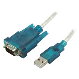 Cabo Conversor Usb Para Serial Rs232 Azul 70cm - RoXo