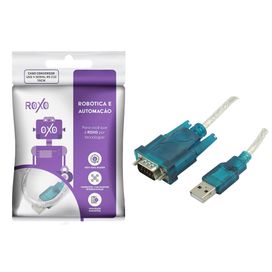 Cabo Conversor Usb Para Serial Rs232 Azul 70cm - RoXo