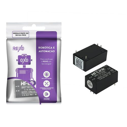 Mini Fonte Hi-link Hlk-pm12 100-240 Vac P/ 12 Vdc 250ma 3w