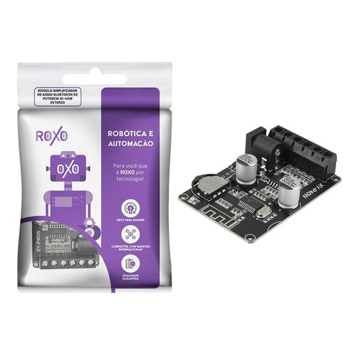 Módulo Amplificador de Áudio Bluetooth de Potência 10-40W Estéreo - RoXo