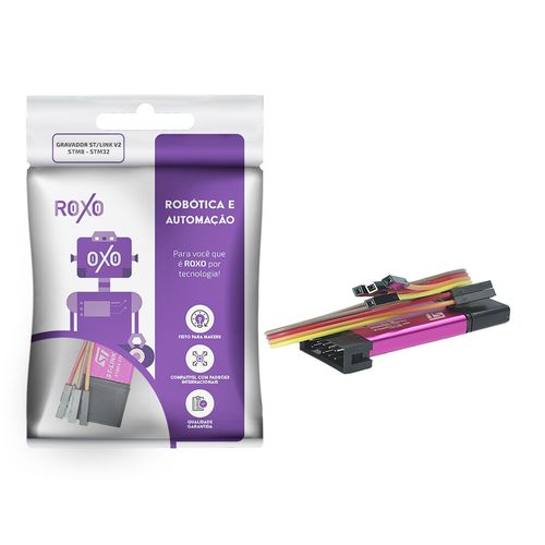 Gravador / Programador St-link V2 Stm8 Stm32 - RoXo