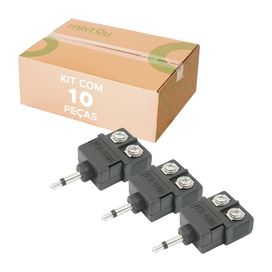 10x Balun Adaptador Balloon Com P2 Mono - PIX