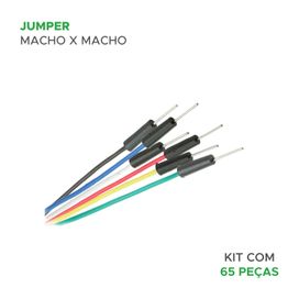 Jumper Macho Macho 65 Unidades - Cabo Jumper Protoboard